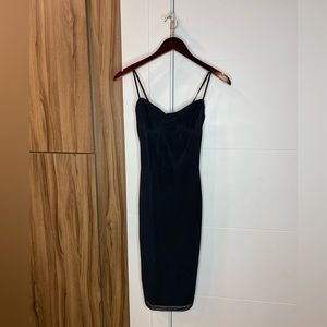 AFRM mesh midi dress SIZE XS black